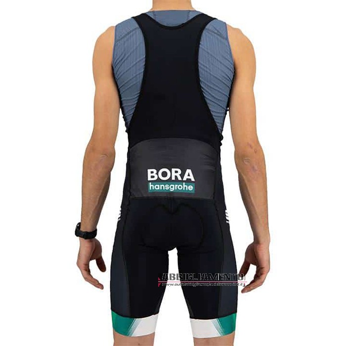 Abbigliamento Bora 2021 Manica Corta e Pantaloncino Con Bretelle Bianco Verde - Clicca l'immagine per chiudere